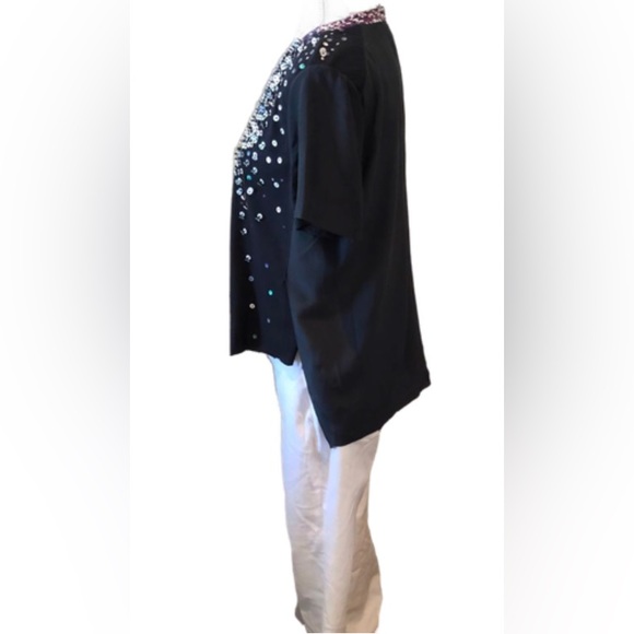 Phillip Lim Overlapped Side Seam T-shirt with Embellishment Women Size M - Picture 10 of 13